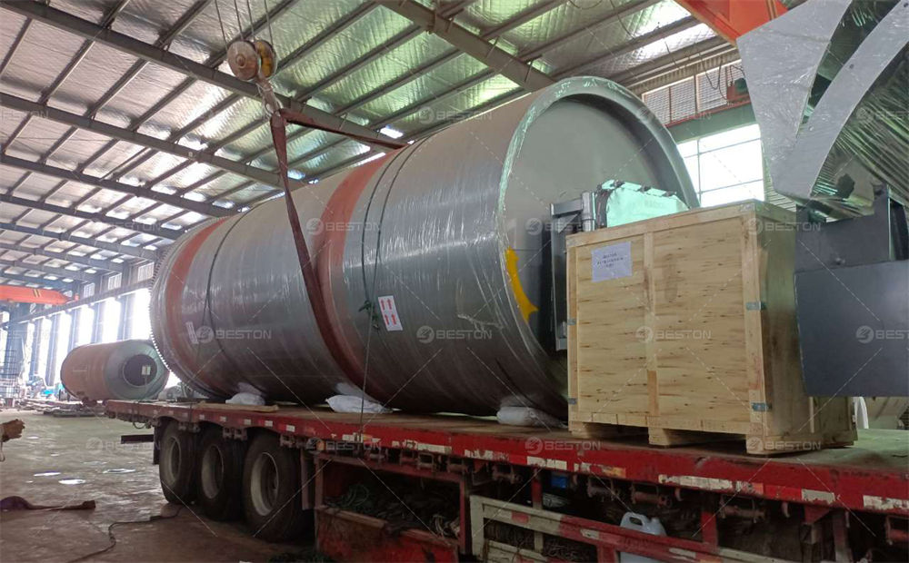 BLJ-16蘇丹廢舊輪胎煉油設備發(fā)貨