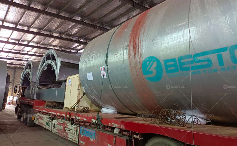 BLJ-16蘇丹廢舊輪胎煉油設備發(fā)貨