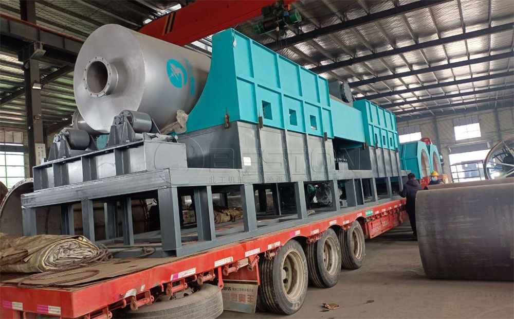 哥倫比亞稻殼炭化設備發(fā)貨