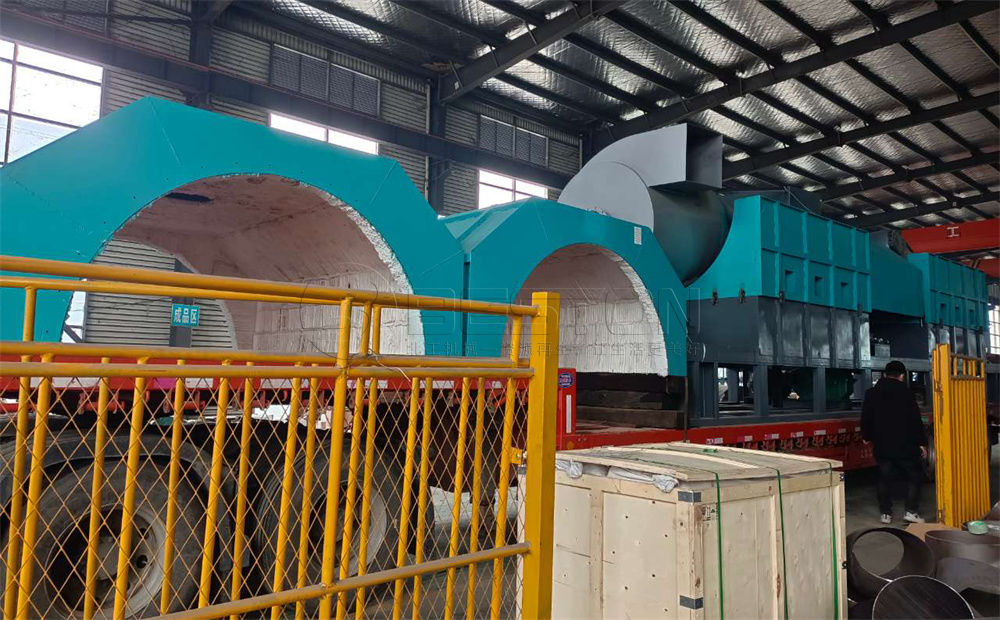 哥倫比亞稻殼炭化設備備發(fā)貨