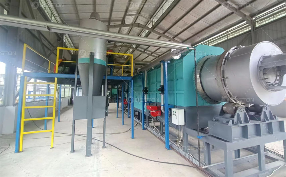 印尼BST-10椰殼碳化設(shè)備安裝