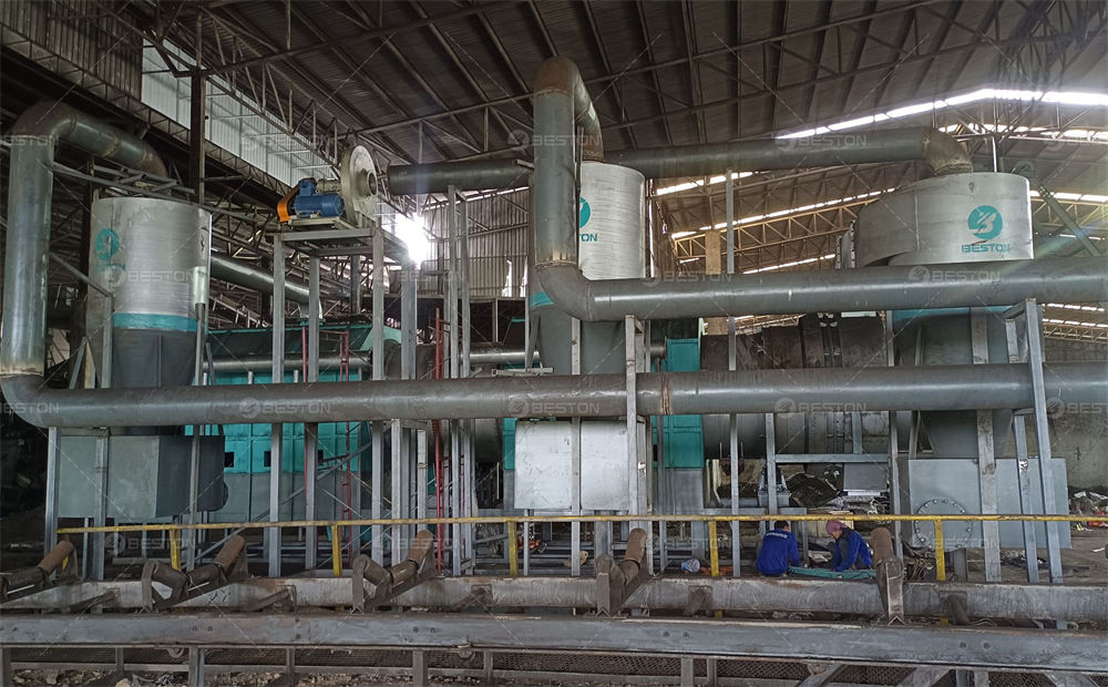 泰國(guó)BST-50木材炭化設(shè)備安裝