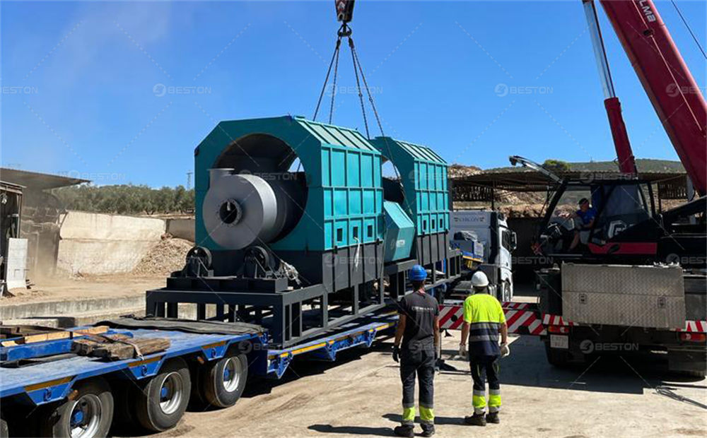 BST-50西班牙橄欖木炭化設(shè)備安裝