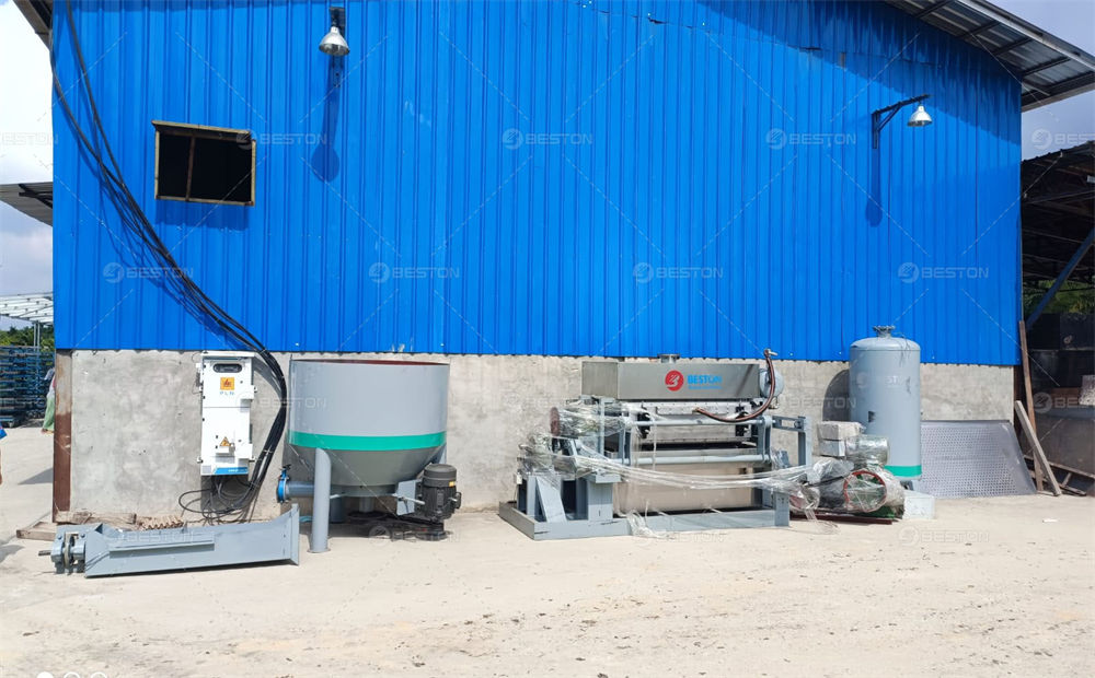 印尼BTF 4-4廢紙箱加工蛋托機(jī)設(shè)備