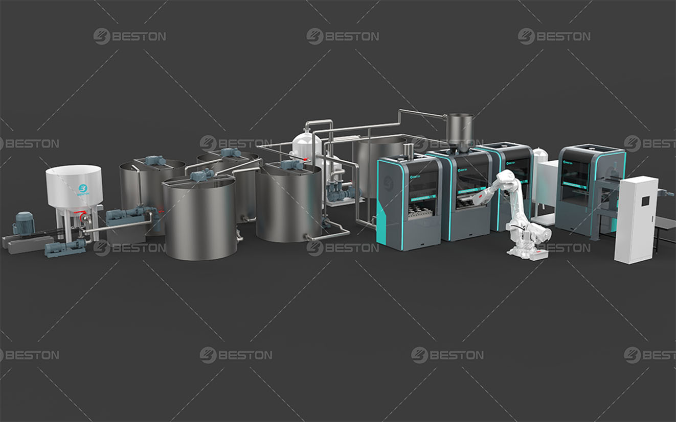 紙漿模塑設(shè)備部件導視圖